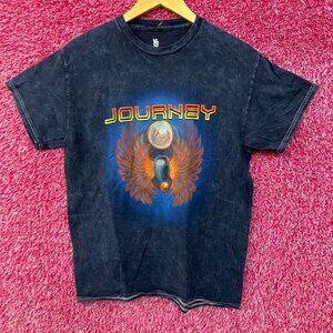 Journey Freedom Scarab Beetle Mineral Wash Rock T-Shirt Small